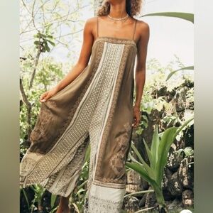 Free People Mixed Print Jumpsuit
